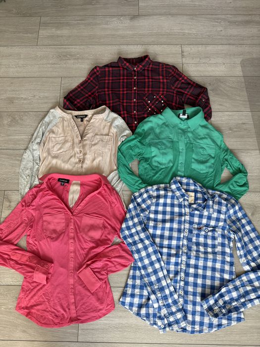 Zestaw pięciu markowych koszul