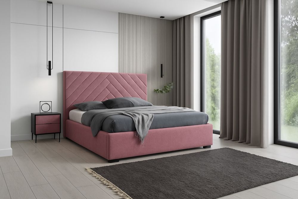 Łóżko CARLOS 120, 140, 160, 180 metal PRODUCENT