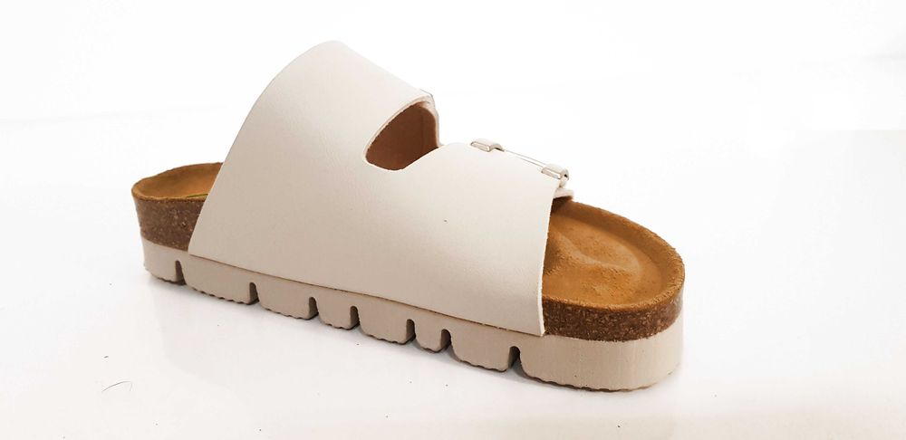 Klapki damskie Dr Brinkmann offwhite komfort rozmiary 36,37,38,39,40