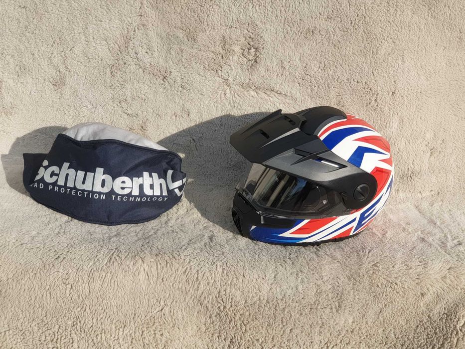 Schuberth E1 rozm S  szczękowy kask motocyklowy z blendą + intecom SC10U
