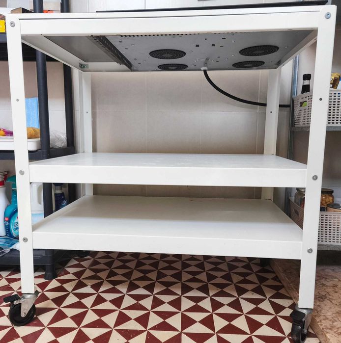 Placa de Indução Jocel 7200W com Carrinho IKEA – Pronta a Utilizar