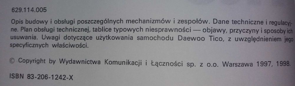 Sam naprawiam Daewoo Tico