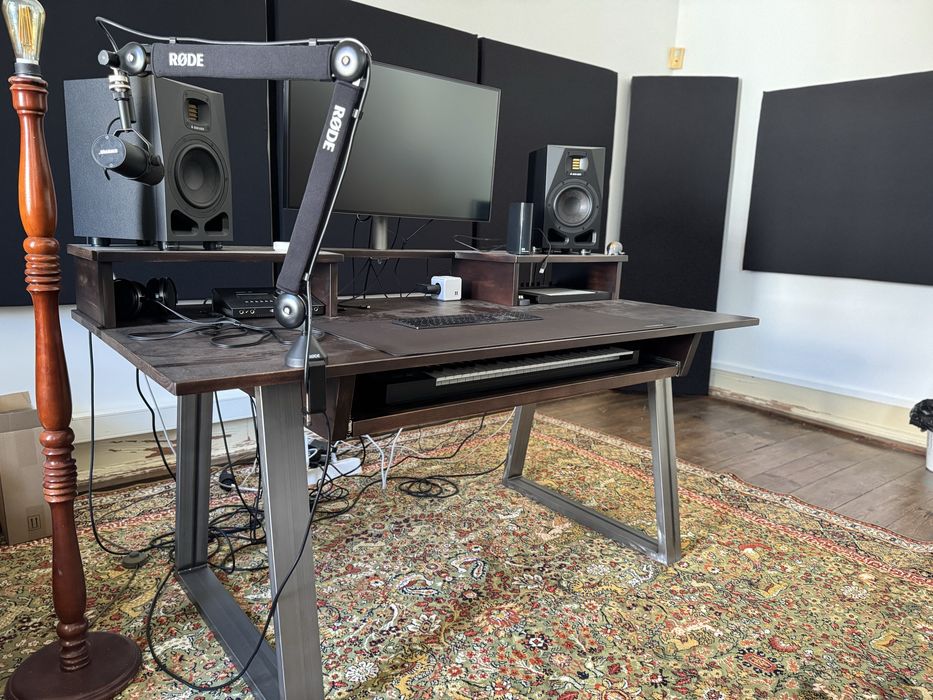 Mesa de estúdio produção musical