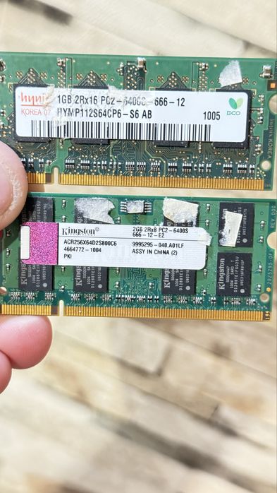 Оперативна память SoDIMM ddr2, ddr3