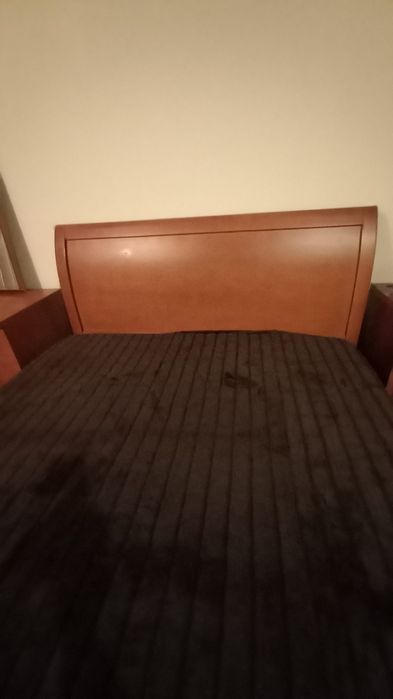 Quarto de casa em cerejeira, cama de casal com estrado, colchao, movel