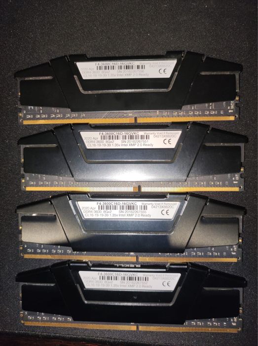 Memorias ddr4 32gb(8gbx4) 3600mhz