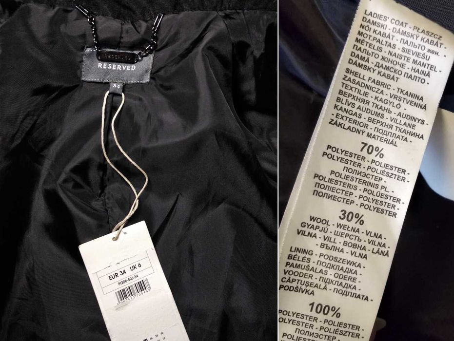 Пальто сіре в клітинку, серое пальто в клетку 30% шерсть пальто халат