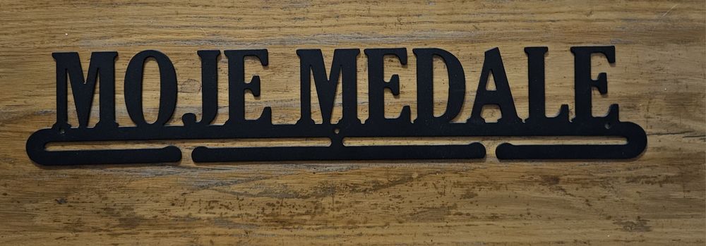 Metalowy wieszak moje medale