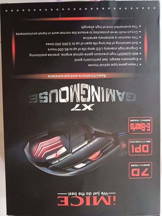 Nowa myszka X7 GAMING