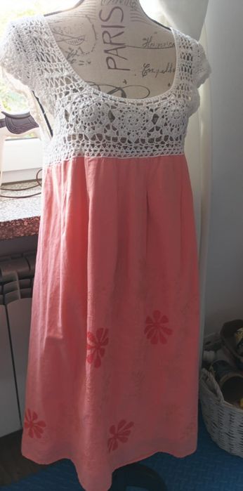 Sukienka rozm 40 góra szydełkiem .cena zl