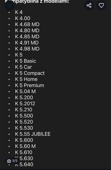 Karcher głowica nowa k5 kompletna