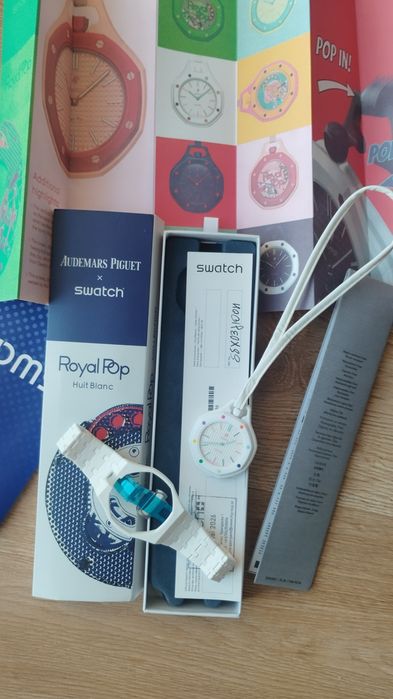 Zegarek automat Audemars Piguet x Swatch Royal Pop ceramika