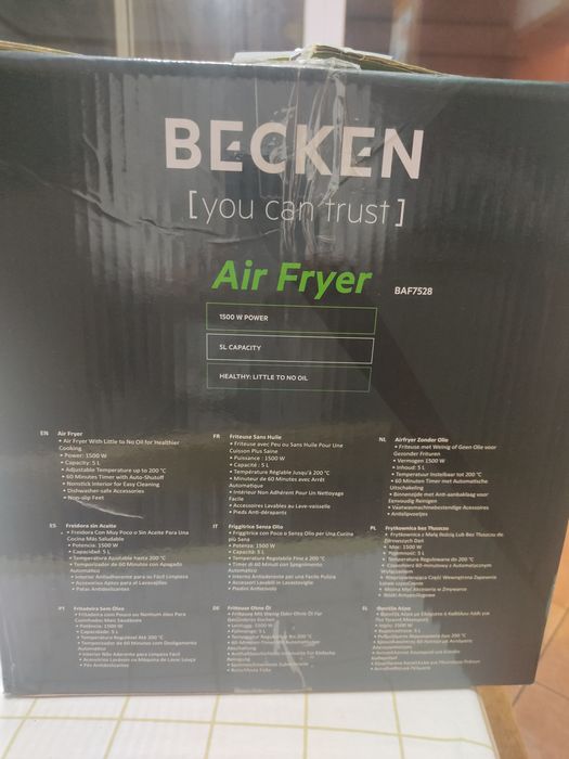 Air fryer Becken 5L com garantia