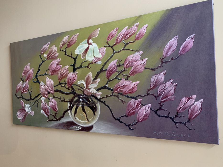 Obraz olejny na płótnie 128x35 Kapłański motyw owoce jabłk