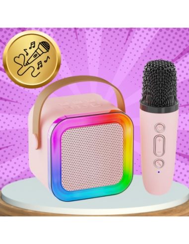 Głośnik bezprzewodowy Karaoke z dwoma mikrofonami
