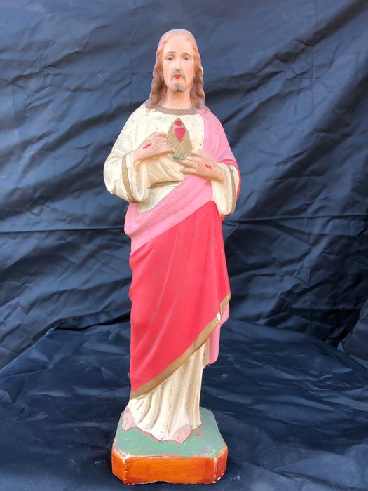 Stara figurka gipsowa Jezus