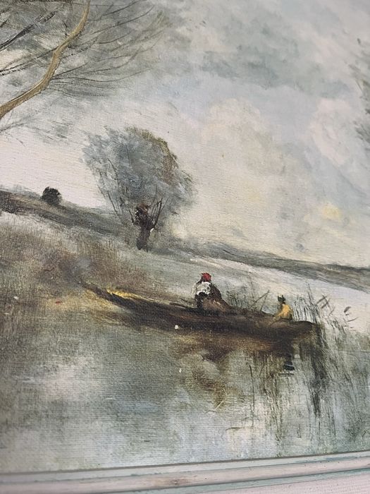 Quadro antigo oleo COROT