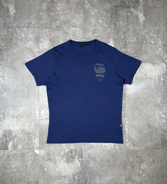 Чоловіча футболка g-star raw оригінал синя джи стар рав розмір l