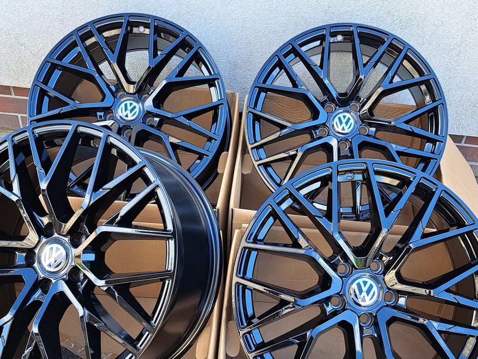 ALUFELGI VW 17 5x112 Turan Passat Golf Jetta Scirocco Caddy BLACK CA20