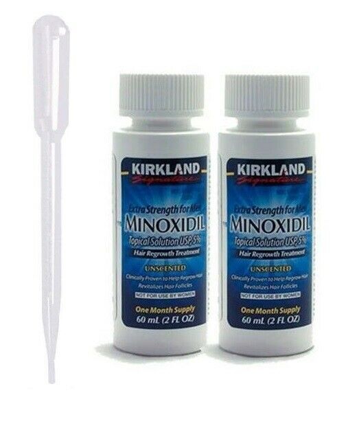 KIRKLAND MINOXIDIL 60ml barba cabelo ORIGINAL / roller