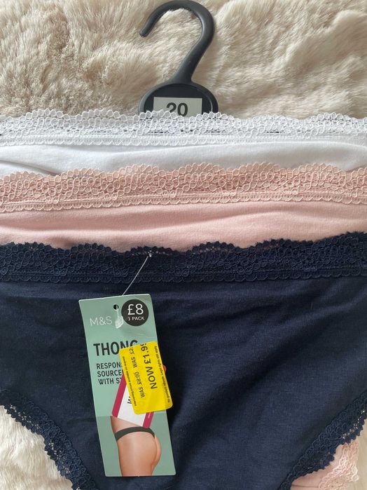 M&S 3x stringi 3XL