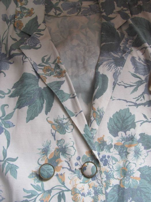 Blazer estampado, abotoado