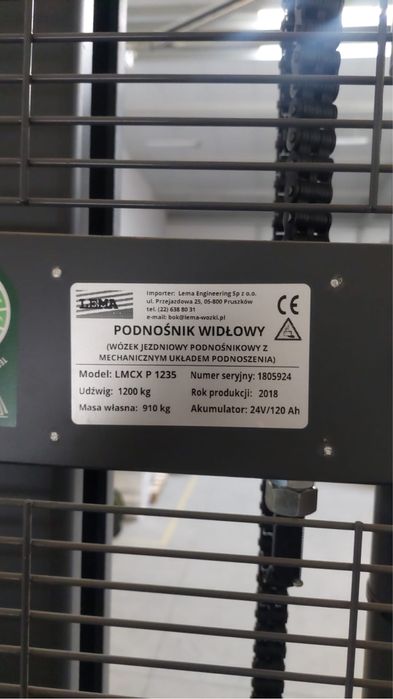 Wózek elektryczny 2 szt z podestem LEMA LMCXP 1235 - nowy !