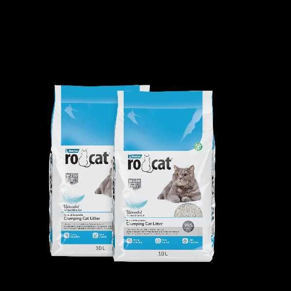 PACK PROMO Toilette + 2x Areia aglomerante 20L Stefanplast ROCAT Gato