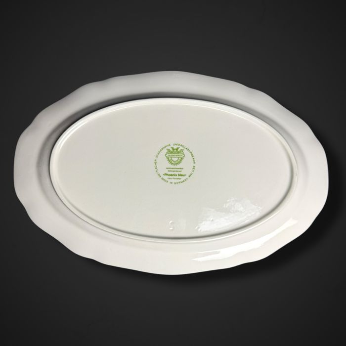 Półmisek porcelanowy i sosjerka Villeroy & Boch Phoenix Blau b5/100529