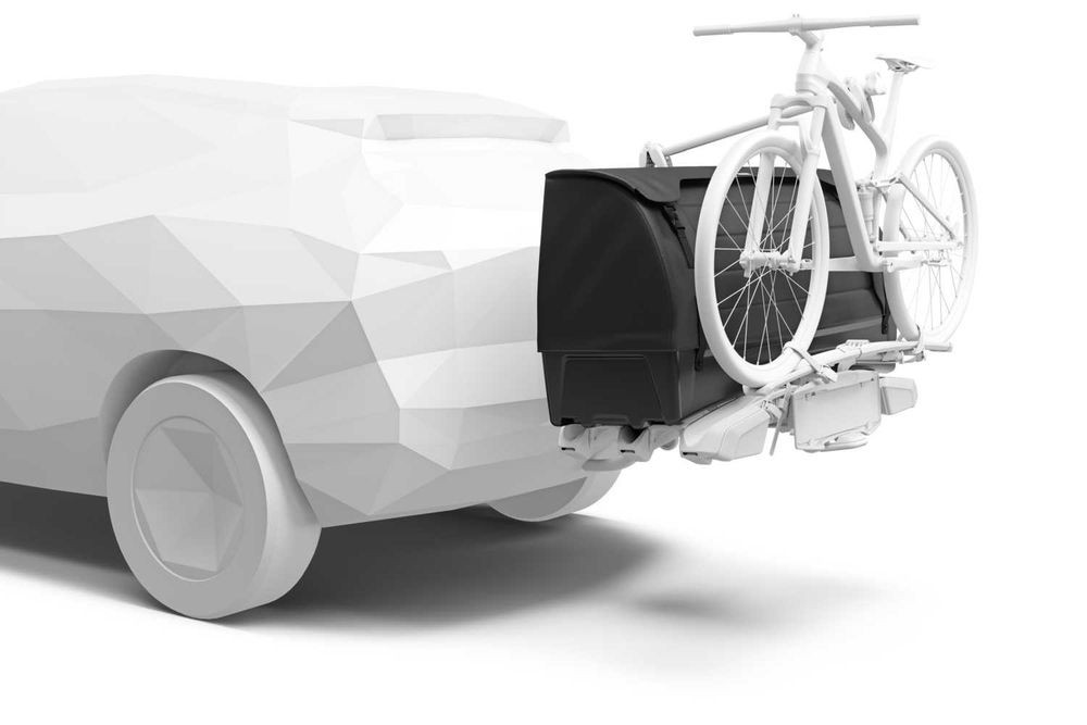 Box bagażowy na hak Thule Onto 2 300L do Thule EasyFold 3 | NOWY | Promocja -15%