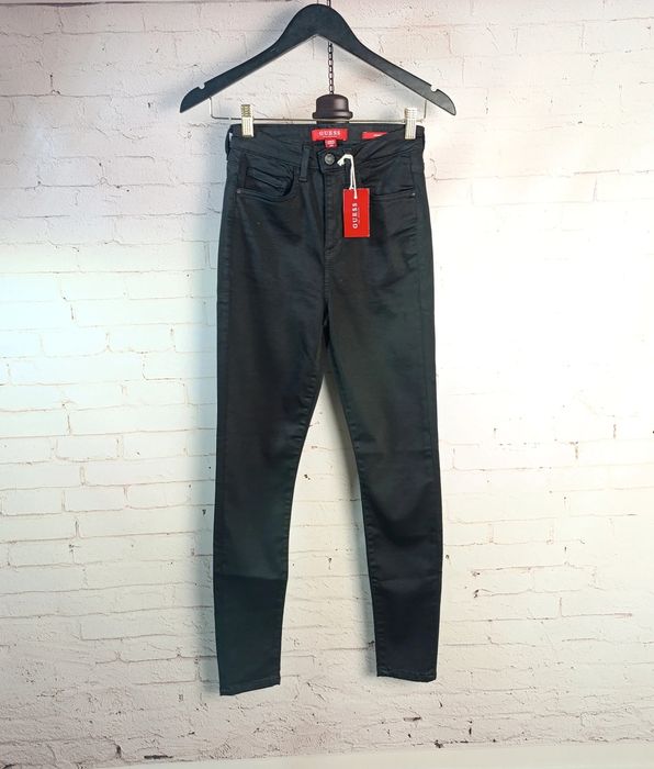 Guess Jeansy Damskie Czarne Klasyczne High Rise Skinny Nowe Rurki R. 2