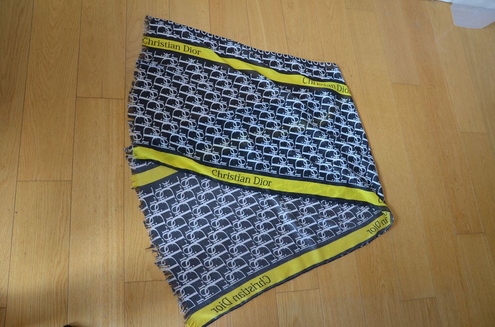 chusta/apaszka/szal 60x170cm Dior szarości