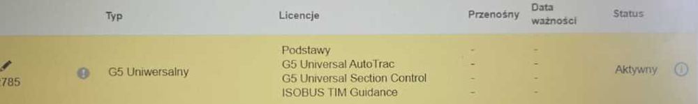 Profesjonalna Nawigacja Rolnicza John Deere GreenStar Monitor G5 AT SC