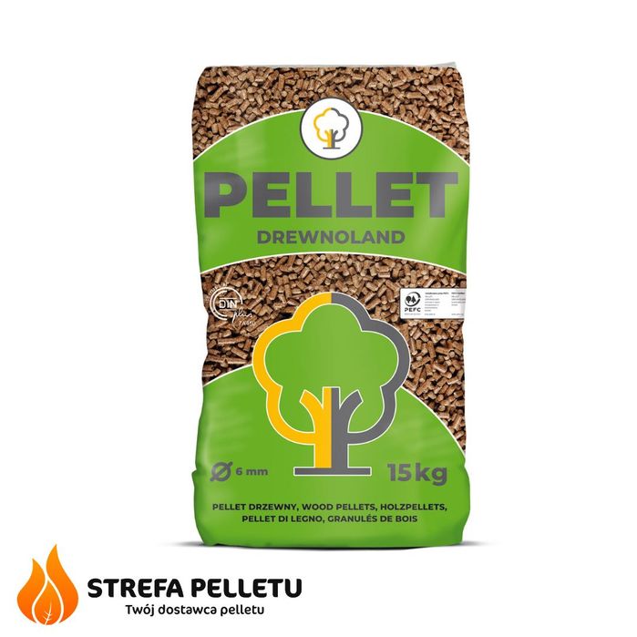 Pellet drzewny liściasty 6mm - dębowy - certyfikat A1 - Drewnoland