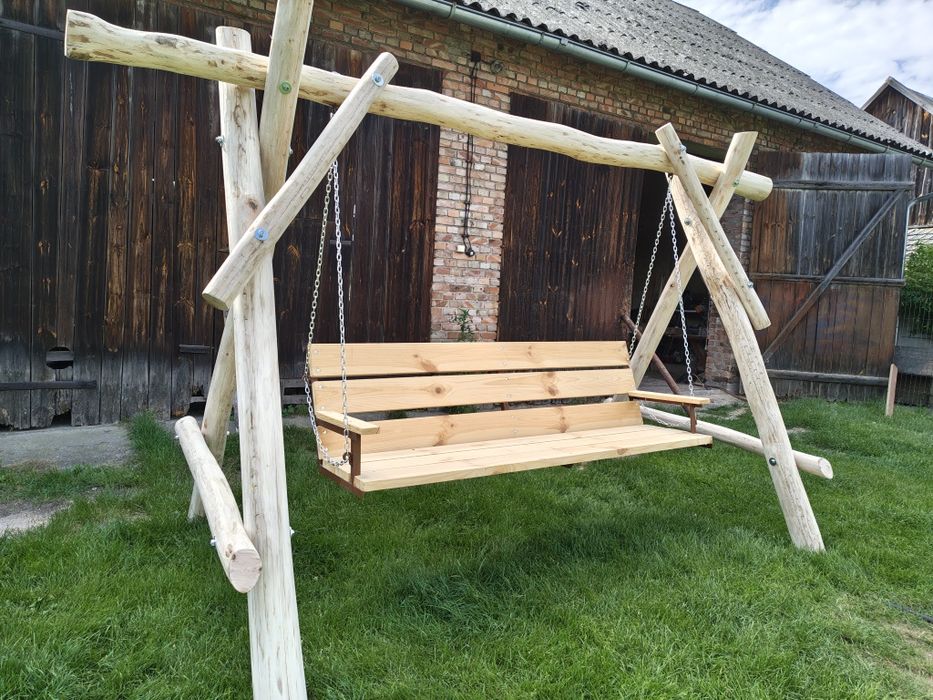 Huśtawka dębowa solidna