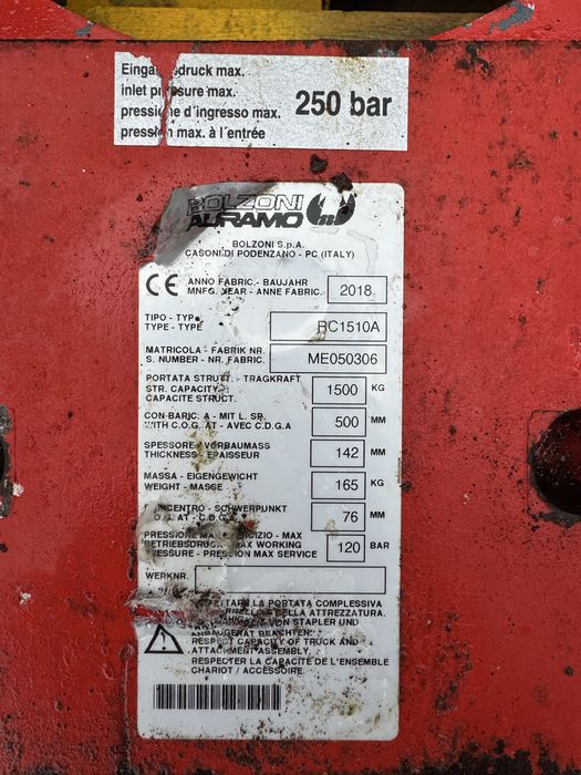 Ротатор для навантажувача Bolzoni Auramo RC1510A