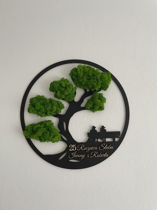 Obraz z chrobotkiem, rocznica ślubu,prezent urodziny