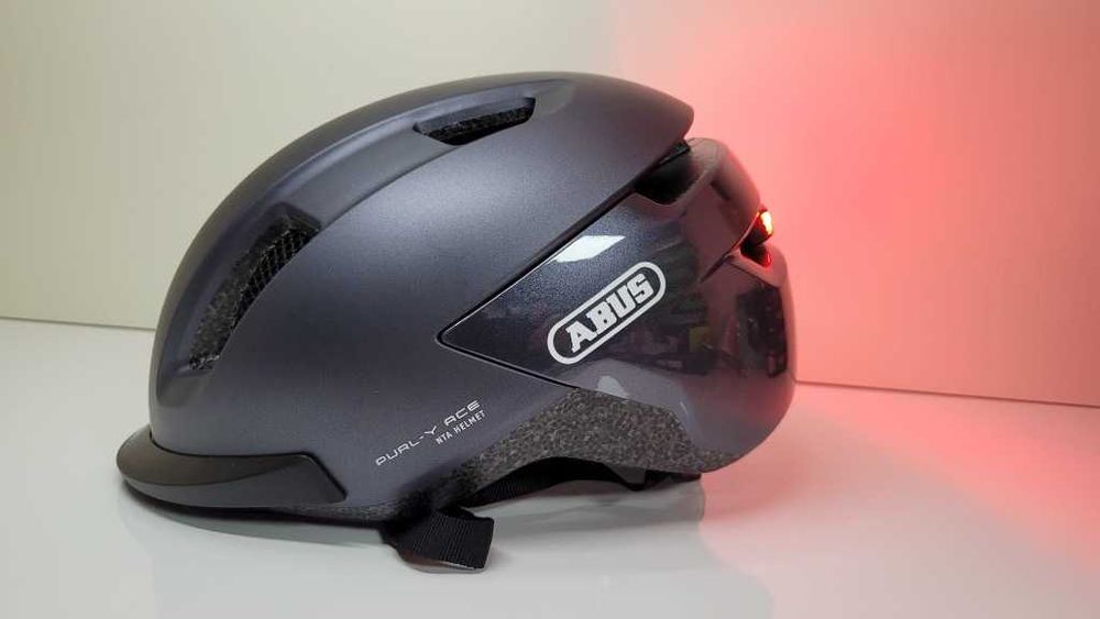 Kask rowerowy Abus Purl-y ACE LED Titan rozmiar L 57-61cm