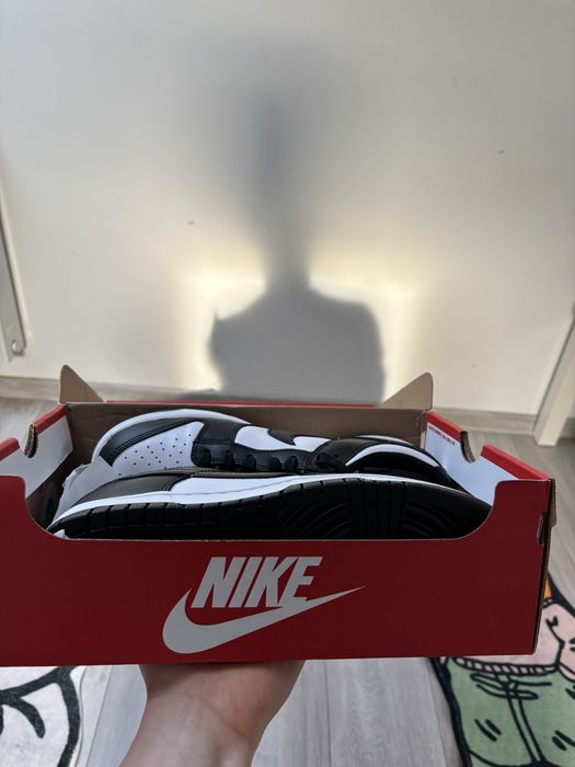 Buty Nike Dunk Panda bialo czarne 46