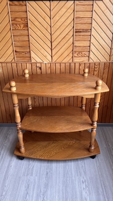 Трирівневий столик з коліщатами (2шт.)