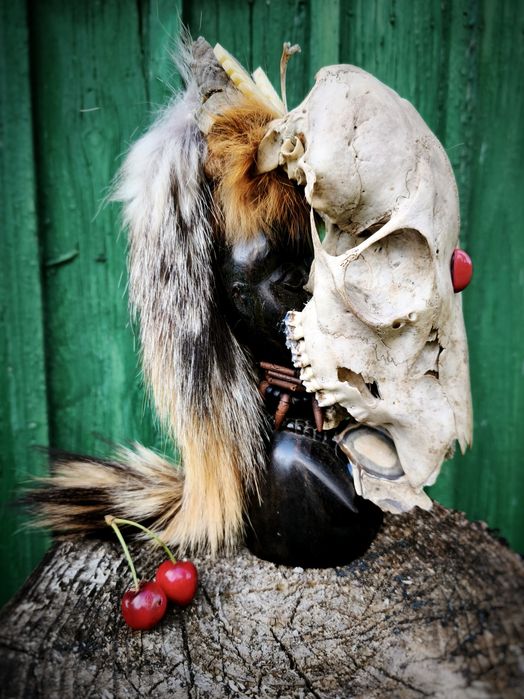 Rzeźba Afrykańska Maska Szaman Tribal
