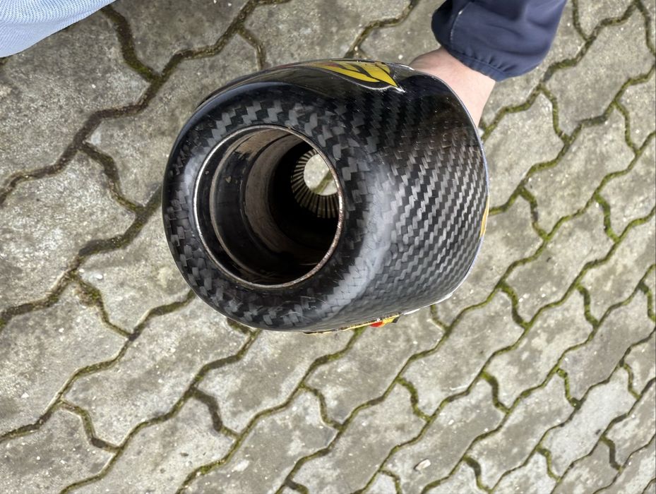 PONTEIRA DE ESCAPE FMF FACTORY 4.1 TITANIUM / CARBON