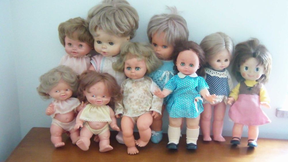 Lote 7 bonecas antigas