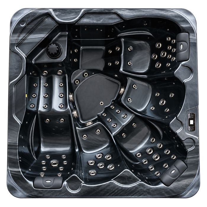 Wanna Ogrodowa NORDPOOL ABISKO PREMIUM BLACK EDITION – 74 dysze – 2 leżanki / Jacuzzi / Spa