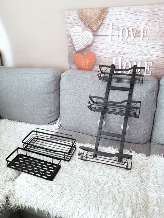 Metalowe półki do łazienki wieszak łazienkowe na drzwi i nie tylko