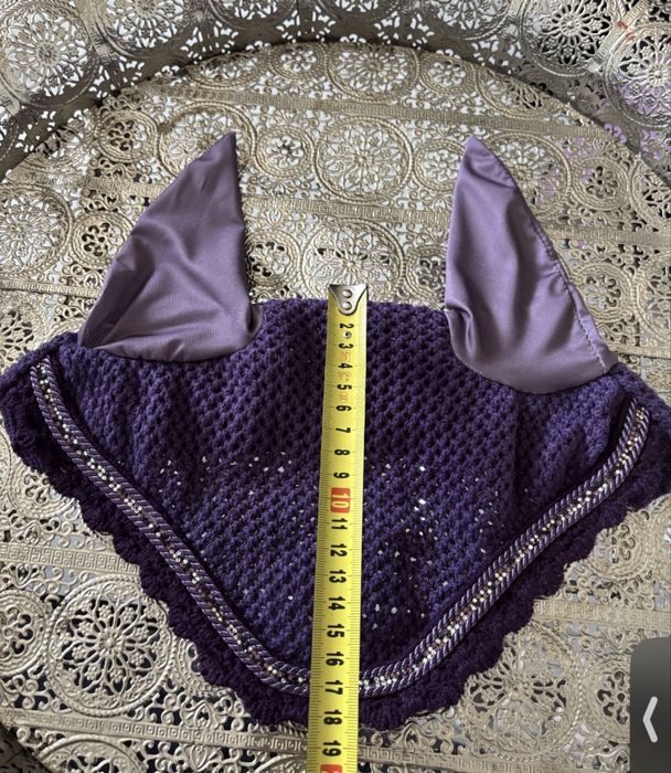 Nowy nausznik dla konia shetty krysztaly