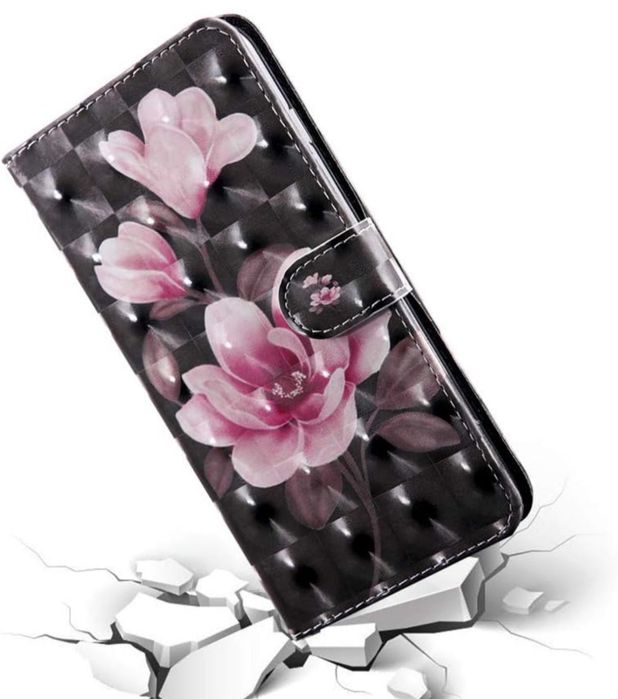 Etui z klapką do Huawei Y5 2019 wielokolorowy EFEKT 3D