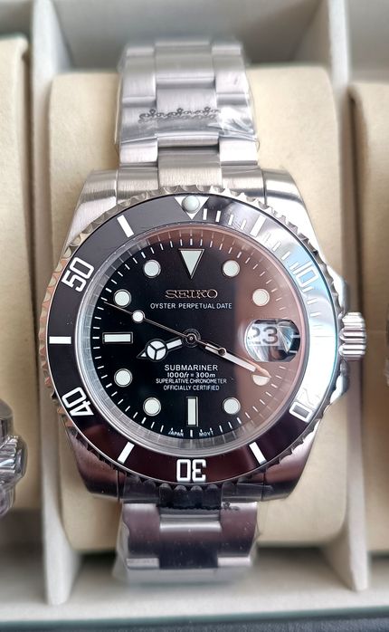 Годинник часы Submariner з механізмом NH35 від Seiko