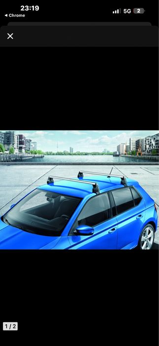 Oryginalny bagaznik dachowy Skoda Fabia III 120 cm stan dobry
