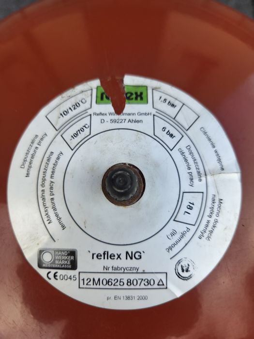 Naczynie przeponowe Reflex 18 L